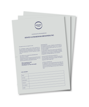 Aufklärungsbogen Ultraschall, 25 Stück
